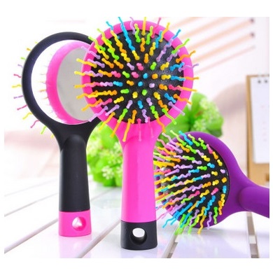 Rainbow Airbag Massage Comb Sisir Pijat - Black 