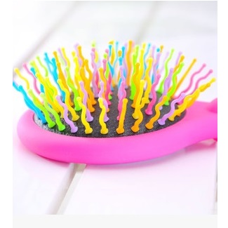 Rainbow Airbag Massage Comb Sisir Pijat - Multi-Color 