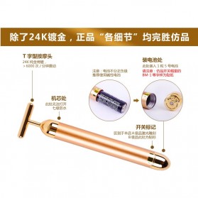 ... Bar Beauty Artifact Face Lift Rod / Pijat Muka Elektrik - Golden - 2