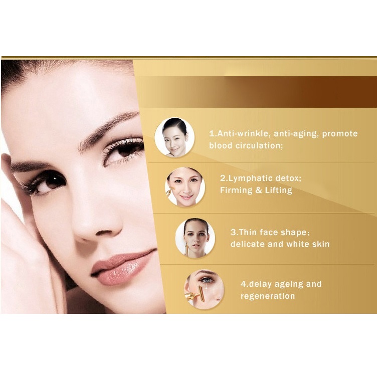 ... Bar Beauty Artifact Face Lift Rod / Pijat Muka Elektrik - Golden - 4