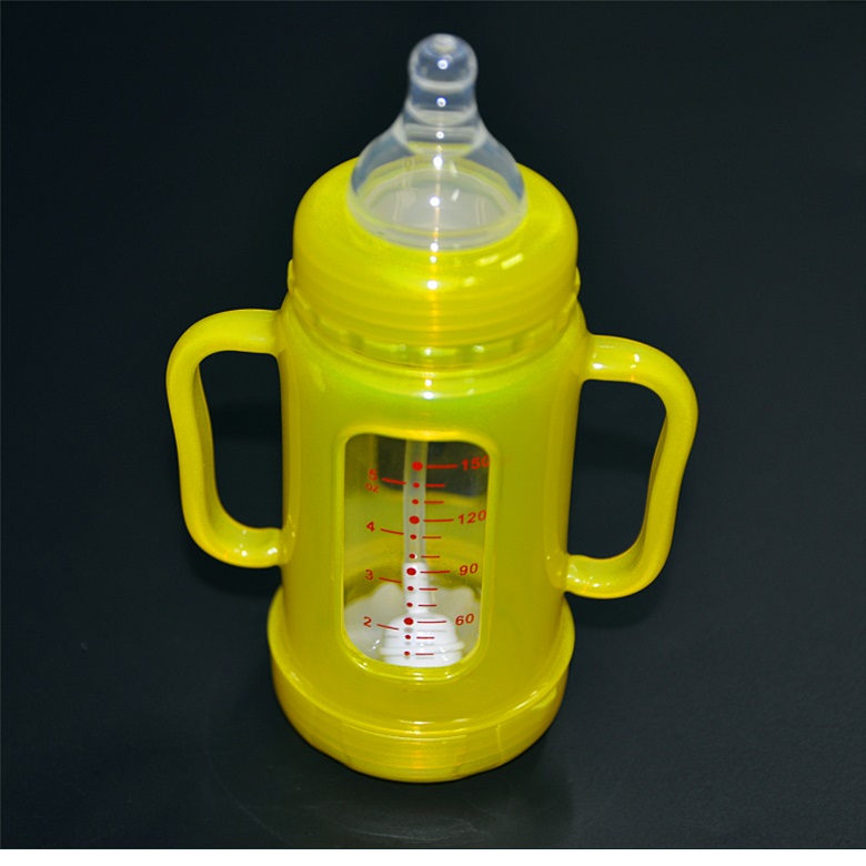 Baby Glass Milk Bottle 150ML LK1050XK / Botol Susu Yellow