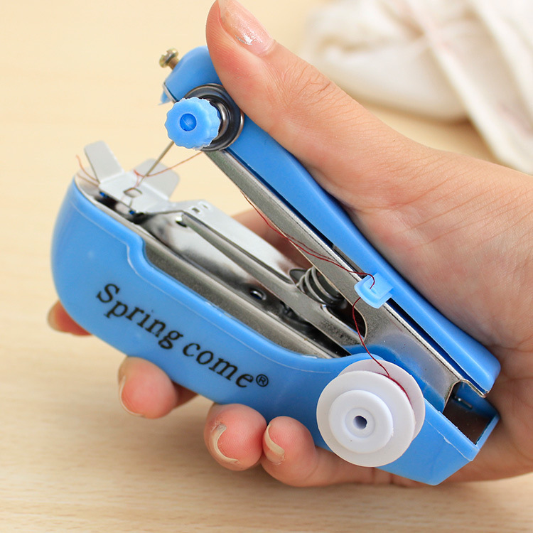... Mini Manual Sewing Household Machines / Mesin Jahit Portable - Blue - 1 ...