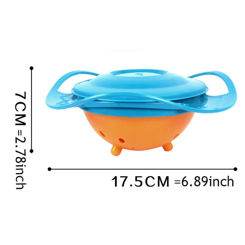 ... Children Plastic Gyro Bowl / Tempat Makanan Bayi - Blue - 6 ...