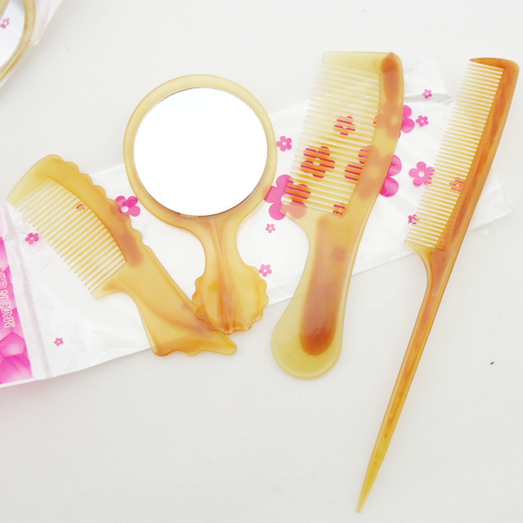 4 sets of mirror and comb tendon 4 set sisir brown jakartanotebook 4 sets of mirror and comb tendon 4 set sisir brown jakartanotebook