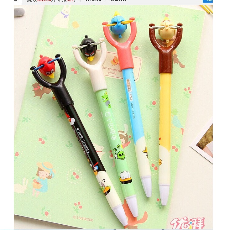 Slingshot Toys Angry Bird Pen School Supplies / Pulpen