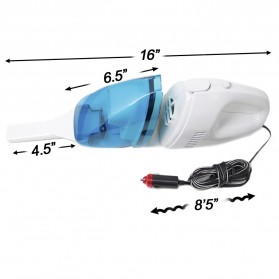 Car Vacuum Cleaner 65W / Mesin Penyedot Debu Mobil - White - 4