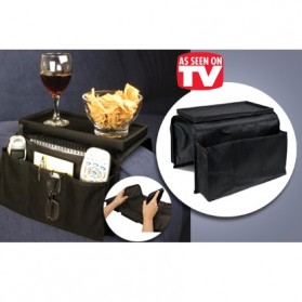 Arm Rest Organizer Sofa Edge Hang Bags - Black - 2