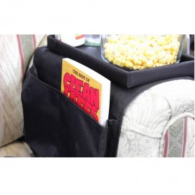 Arm Rest Organizer Sofa Edge Hang Bags - Black - 4