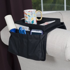 Arm Rest Organizer Sofa Edge Hang Bags - Black - 5
