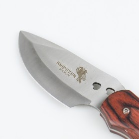 KNIFEZER BUCK Elf Pisau Berburu Hunting Knife Survival Tool - BUCK076 - Brown - 3