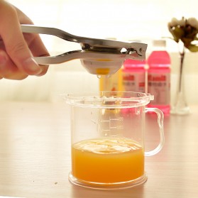 Jinmeiqi Stainless Steel Lemon Orange Juicer Pressed Clip - Silver - 4