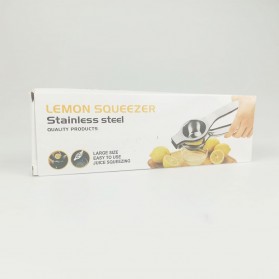 Jinmeiqi Stainless Steel Lemon Orange Juicer Pressed Clip - Silver - 9