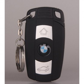 Firetric Korek Api Mancis Model Kunci Mobil BMW dengan Lampu LED - Black
