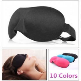 Perlengkapan Traveling - Aisleep Kacamata Tidur Soft 3D Sleeping Googles - 03SM - Black