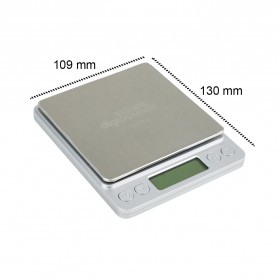 Taffware Digipounds Timbangan Dapur Mini Digital Scale 1kg Akurasi 0.1g - i2000 - Silver - 11