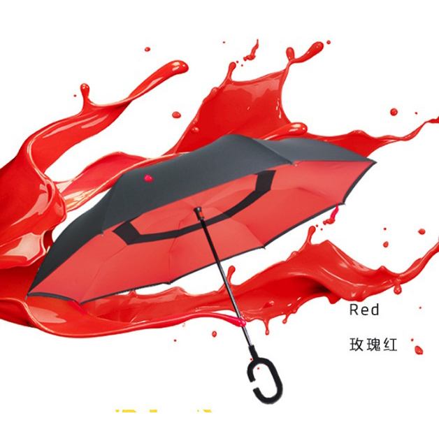 Payung Terbalik Gagang C - Black - JakartaNotebook.com