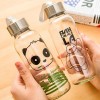 Creative Portable Sports Glass Water Bottles 300ml / Botol Minum - Transparent
