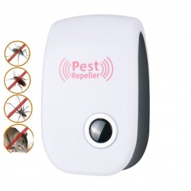 Alat Pembasmi Serangga - Anti Nyamuk Elektronik Ultrasonic Pest Repeller - CHN-1 - White