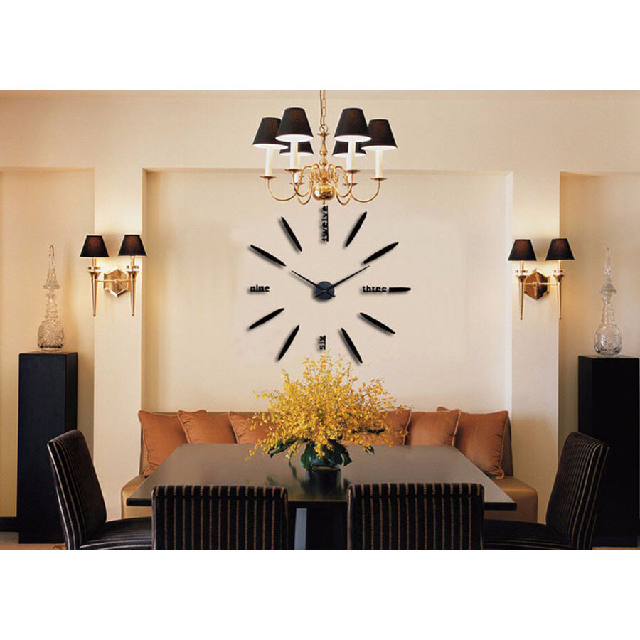 Jam Dinding Besar DIY 80-130cm Diameter - ELET00661