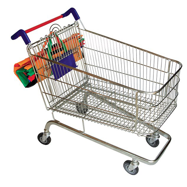 Supermarket Trolley Organizer Shopping Bag 4 Pcs Keranjang Belanja Multi Color