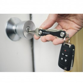 Keysmart Swiss Army Style Keychain Organizer and Holders - L Size - Black - 1