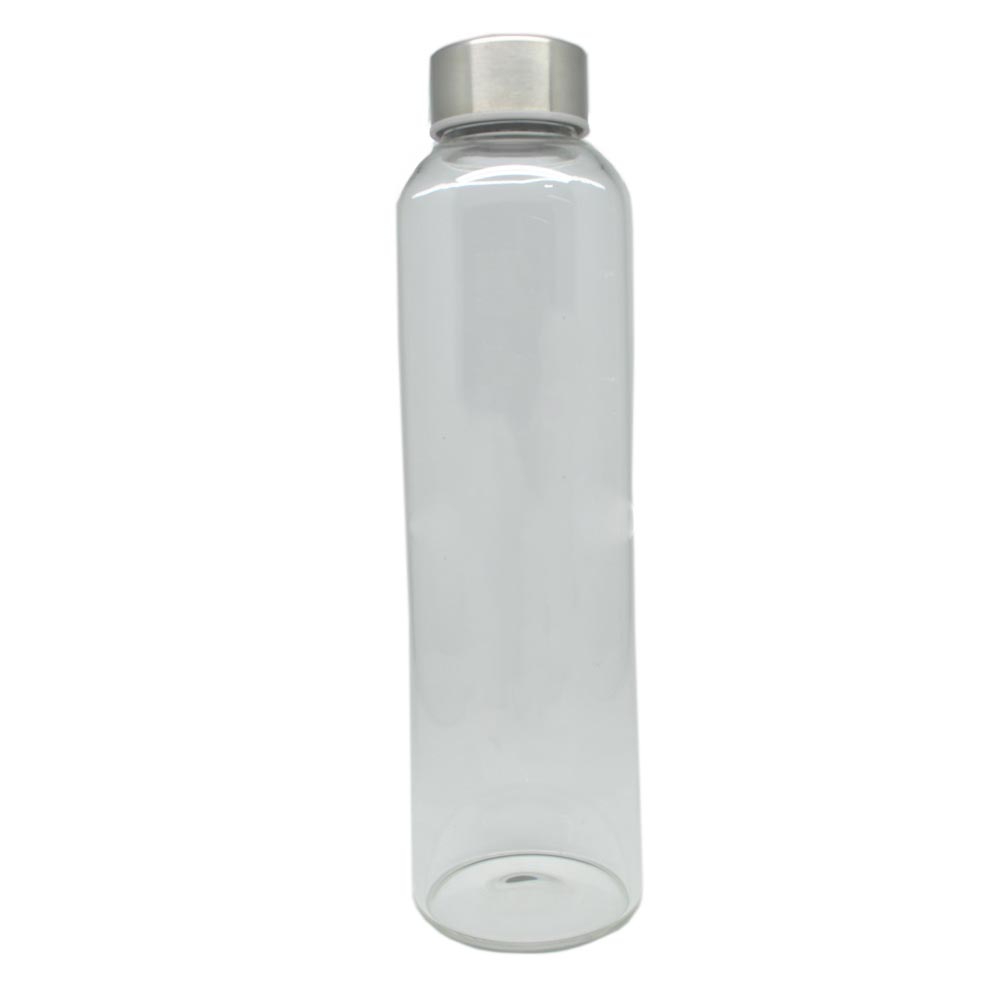 Botol Minum Kaca Transparan  550ml Black 