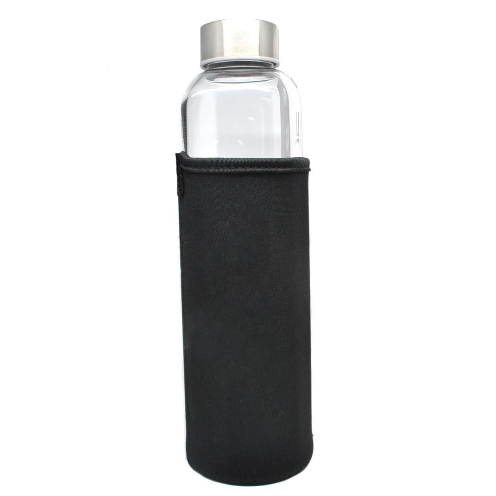  Botol Minum Kaca  Transparan 550ml Multi Color 