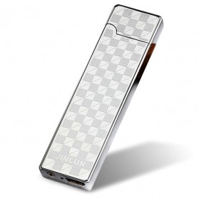Korek Elektrik USB Cigarette Lighter - JL543 - White/Black