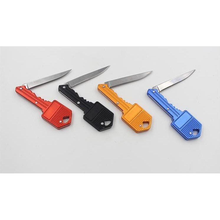Gambar produk KNIFEZER Pisau Lipat Mini Bentuk Kunci Portable Key Knife Survival Tool EDC Stainlees Steel - MKE13