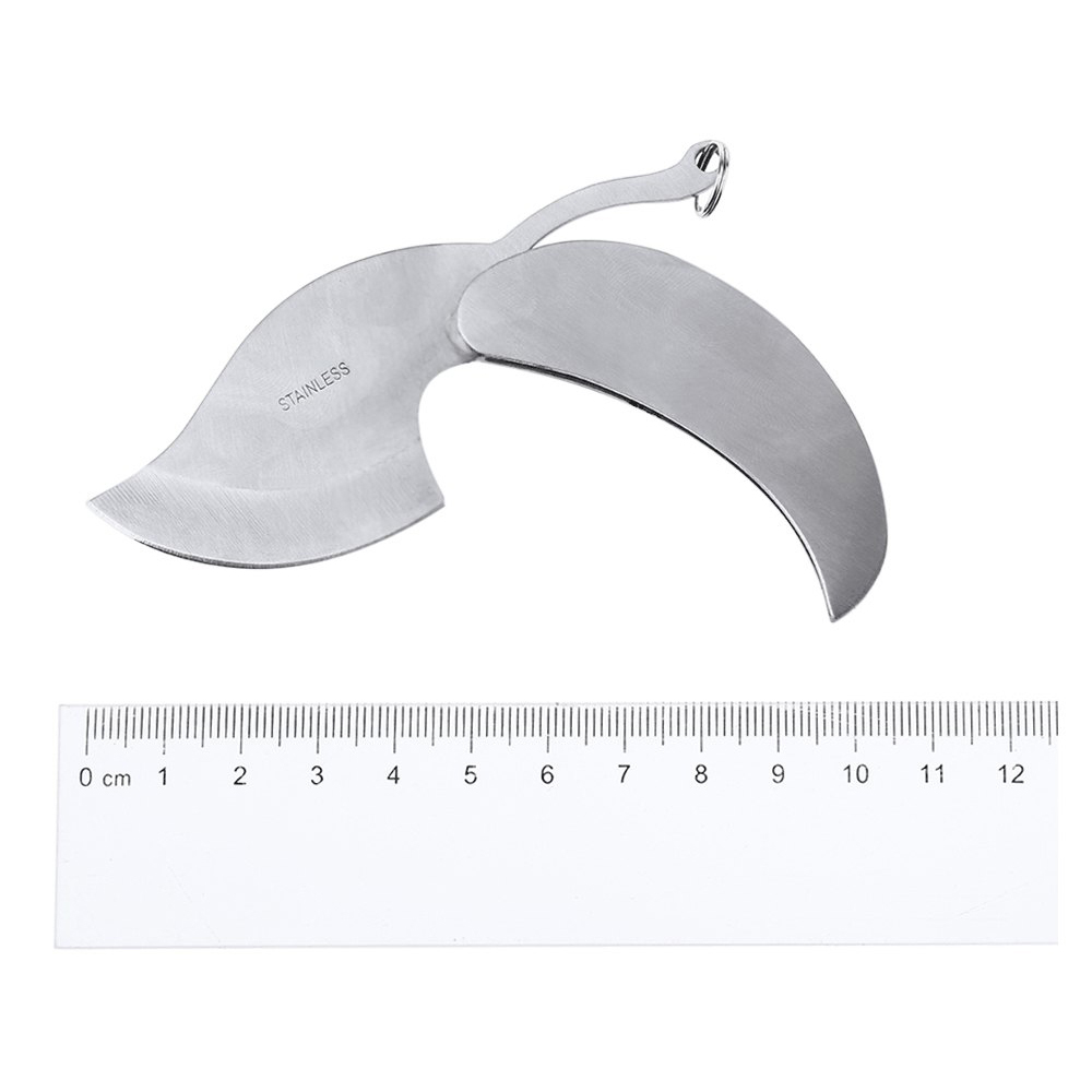 Pisau Berburu Alat Perlindungan Diri EDC Camping Knife - Silver - 6 .