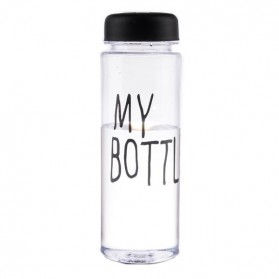 Botol Minum Plastik Bening Juice Lemon My Bottle 500ml - Black - 2