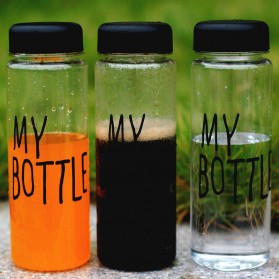 Botol Minum Plastik Bening Juice Lemon My Bottle 500ml - Black - 7
