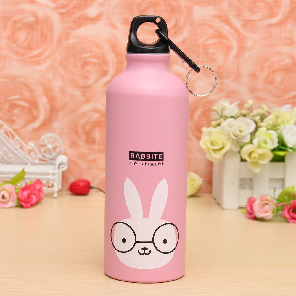 Botol Minum Kartun 500ml Dengan Karabiner Pink JakartaNotebookcom