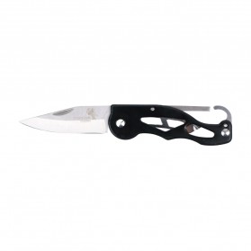 KNIFEZER Pisau Saku Lipat Portable Camping Knife Survival Tool 440C 58HRC - CS-ZDD01 - Black
