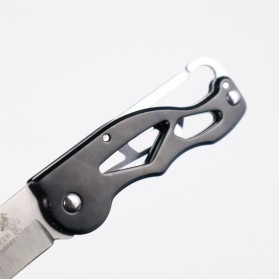 KNIFEZER Pisau Saku Lipat Portable Camping Knife Survival Tool 440C 58HRC - CS-ZDD01 - Black - 4