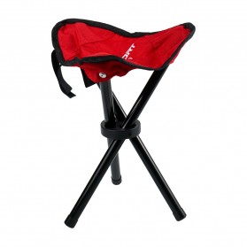 TaffSPORT Kursi Lipat Memancing Folding Legged Beach Stool Chair - A0003 - Red