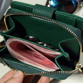 Dompet Wanita Bahan Kulit - Black - 5