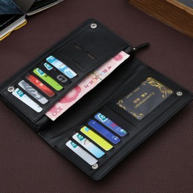 Dompet Genggam Clutch Kulit - Black - 5