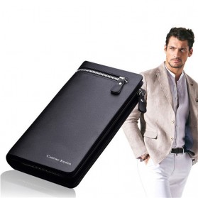 Dompet Genggam Clutch Kulit - Black - 8