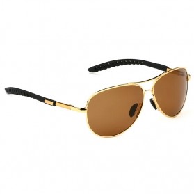 Veithdia Kacamata Aviator Polarized Sunglasses - 3360 - Golden