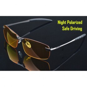 SOZO Kacamata Polarized Sunglasses untuk Pria - 3403 - Black/Yellow - 6