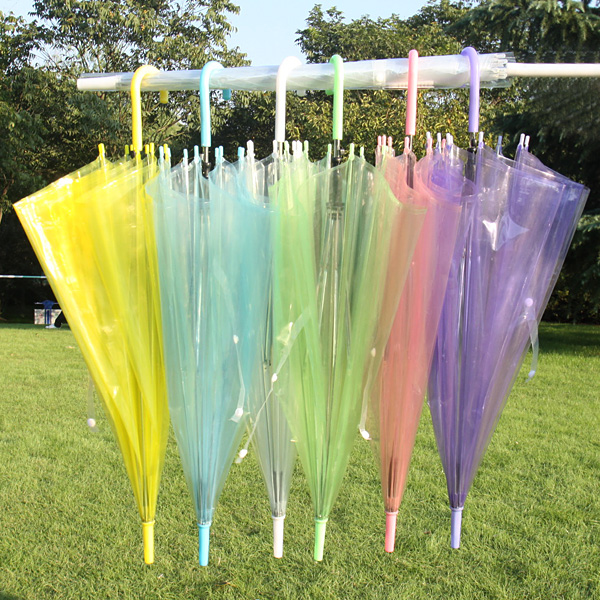 Payung Transparan PVC 8 Bone 60cm Transparent JakartaNotebook.com Payung Transparan PVC 8 Bone 60cm Transparent JakartaNotebook.com