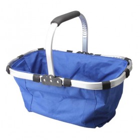 Keranjang Belanja Lipat Portable Shopping Bag - Blue - 1