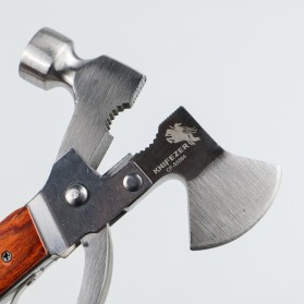KNIFEZER Multifunctional EDC Axe Hammer Survival Tools - CF-55564 - Silver - 3
