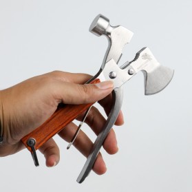 KNIFEZER Multifunctional EDC Axe Hammer Survival Tools - CF-55564 - Silver - 6