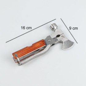 KNIFEZER Multifunctional EDC Axe Hammer Survival Tools - CF-55564 - Silver - 7