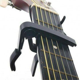 Capo Gitar Ukulele Aluminium Clamp Note Riser - M556 - Black