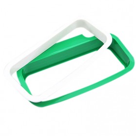 Rak Hanger Kantong Plastik Tempat Sampah - White/Green - 3