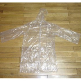 Jas Hujan Portable Filament Thick Section Raincoat with Button - Y903 - Transparent - 2