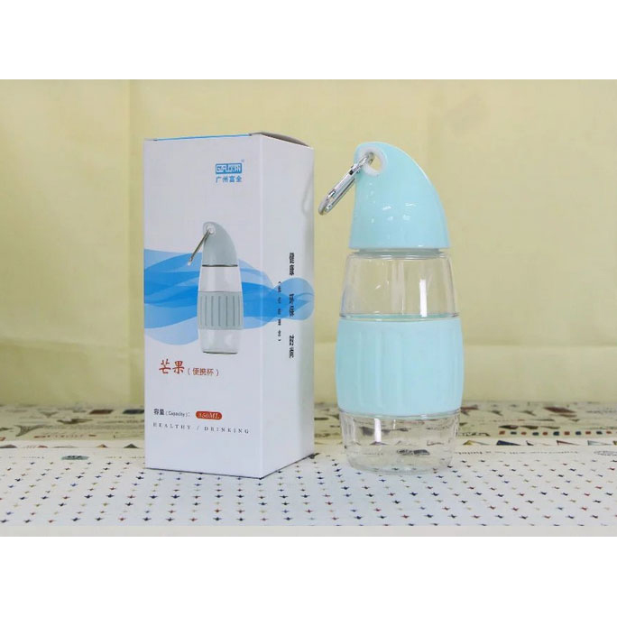  Botol  Minum Model Mangga  BPA Free 350ml Blue 